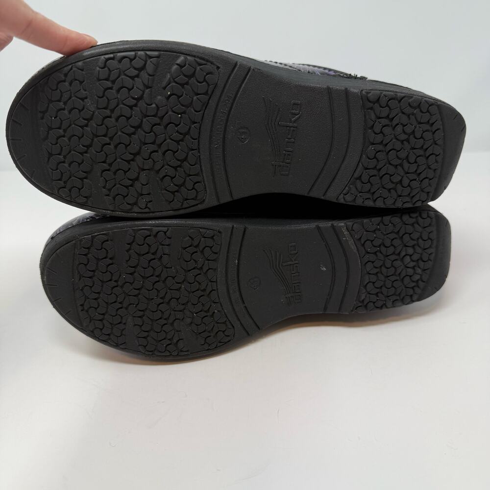 Dansko XP 2.0 Professional Nursing Shoes Women's 41 Black Multi Color Floral EUC - Picture 15 of 15